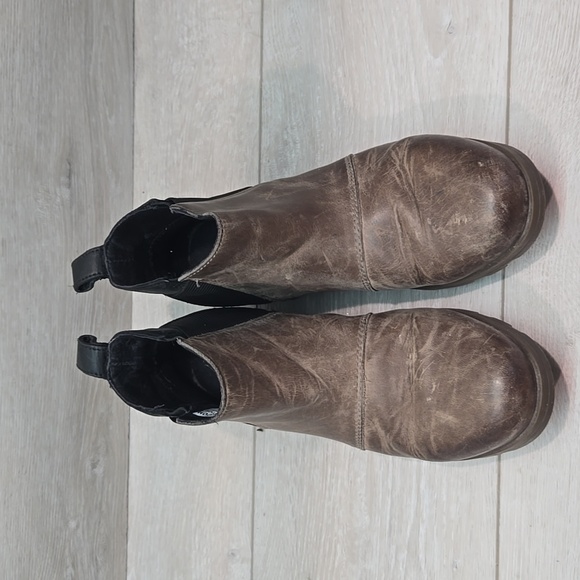 Sorel Women Emelie Chealse Leather Ankle Boots Shoes Sz 6 - Picture 3 of 12